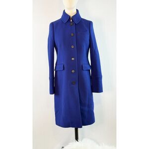 J Crew | Classic Lady Day Coat Sz 4 in Blue | Italian Thinsulate® | Defect